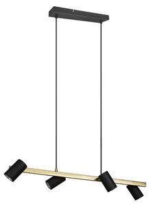 Trio - Lampadario a cavo MARLEY 4x GU10/35W/230V nero/oro