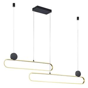 Trio - LED dimmerabile lampada a sospensione con cavo GRANT LED/54W/230V 2300/3000/4000K nero/oro