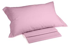 Completo Lenzuola In Cotone Cotone Tinta Unita Piazza E Mezza Caleffi Tinta Unita Pink Caleffi