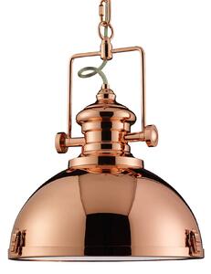 Searchlight Lampada a sospensione in metallo, design industriale, color rame