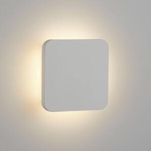 Searchlight Applique LED Gypsum 15x15cm di gesso bianco