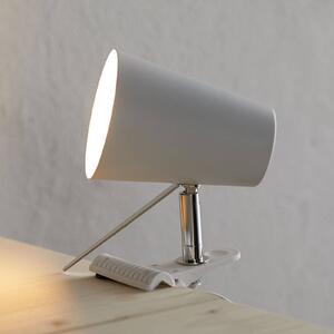 Moderna lampada Clampspots a pinza, bianco
