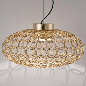 Terzani G.R.A. - sospensione LED ovale, oro