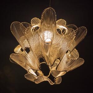 Terzani Moiré lampada LED sospensione in oro