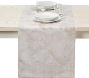 Runner Per La Tavola In Cotone Geo White CM. 50X150 Alviero Martini 1A Classe Geo Caleffi