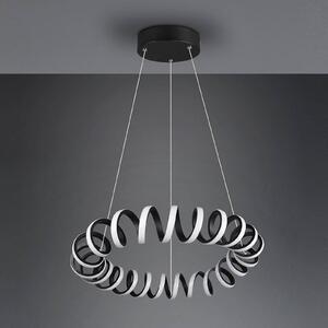 Trio Lighting Lampada LED a sospensione Curl, SwitchDim, nero