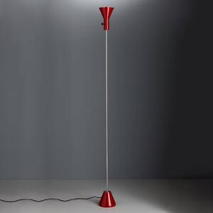 Lampada da terra LED Gru rossa - dimmerabile