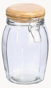 Set di 12 barattoli con coperchio in legno di pino Swing