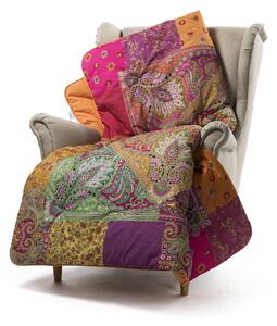 Plaid Scaldotto In Cotone Bohemian CM. 130X170 Caleffi Bohemian Corallo Caleffi