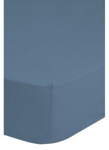 Lenzuolo blu in cotone sateen elasticizzato, 180 x 200 cm - HIP