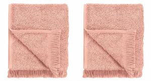 Asciugamani in cotone rosa in set da 2 30x50 cm Frino - Blomus