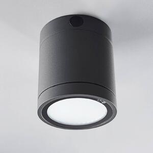 Heitronic Plafoniera LED Negro per uso esterno