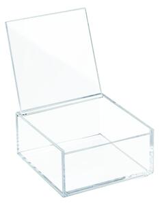 Scatola trasparente impilabile con coperchio Clarity, 10 x 10 cm - iDesign