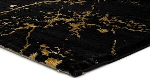 Tappeto nero , 60 x 120 cm Gold Marble - Universal