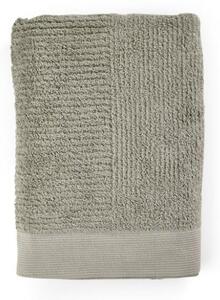 Asciugamano in cotone verde-grigio 140x70 cm Classic - Zone