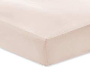 Lenzuolo classico in cotone sateen beige, 135 x 190 cm - Bianca