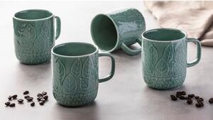 Set di 4 tazze in porcellana turchese da 400 ml Heath Jade - Ladelle