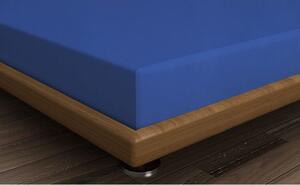 Lenzuolo blu in cotone elasticizzato 160x200 cm - Mijolnir