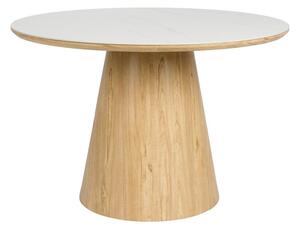 Tavolo da pranzo rotondo con piano in pietra ø 115 cm Almira – White Label