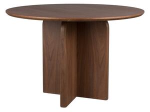 Tavolo da pranzo rotondo con effetto noce ø 120 cm Laurent – White Label