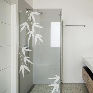 Adesivo per porta della doccia Foglie di bambù - Ambiance