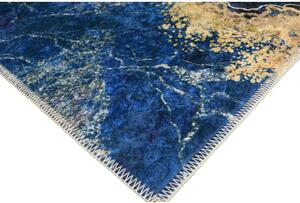 Tappeto blu/oro 200x80 cm - Vitaus