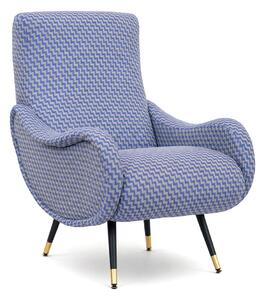Poltrona Miss Tessuto e Velluto Premium - Design Iconico