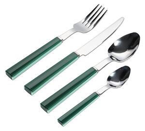 Posate verdi in acciaio inox 16 pz per 4 persone Poppy – ONA