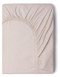 Lenzuolo elastico di cotone beige, 180 x 200 cm - Good Morning