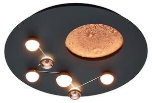 Lampada da soffitto a LED ZODIAC 42W Da 2700 a 3500K 5100 lm metallo nero dimensioni: 10x50x50 cm IP20 Trio