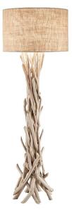 Ideal Lux Driftwood PT1 lampada con piantana con decorazioni in legno naturale E27 60W