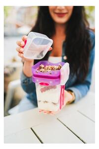 Vasetto di yogurt con posate 2 pezzi Push&Push - Vialli Design