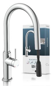 Miscelatore per lavello SCHÜTTE BLACKPOOL, cromo, con bocca estraibile