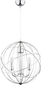 Lampada a sospensione decorativa a candela cromata PIKO 3xE14 10W ALF62021 Alfa