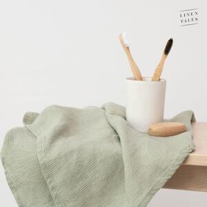 Asciugamano di lino verde 30x30 cm Sage - Linen Tales