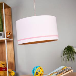 Waldi-Leuchten GmbH Lampada sospensione Estria, rosa, interno dorato