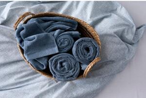 Asciugamano in spugna di cotone blu Cina, 60 x 40 cm Comfort Organic - Södahl