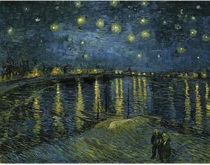 Dipinto - riproduzione 90x70 cm The Starry Night, Vincent van Gogh - Fedkolor