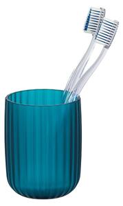 Bicchiere per spazzolino da denti blu petrolio Agropoli - Wenko