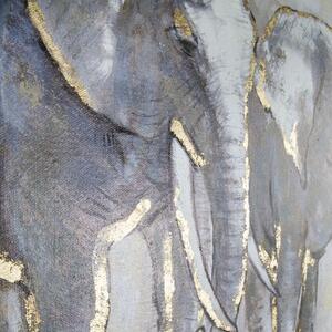 Dipinto a mano, 80 x 60 cm Elephant Family - Graham & Brown