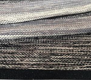 Tappeto in cotone nero e grigio , 55 x 110 cm Happy - Webtappeti