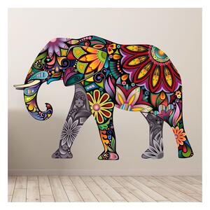 Adesivo India Elefante, 60 x 85 cm The Colorful Elephant from India - Ambiance