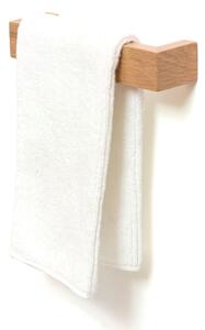 Porta asciugamani da parete in legno di rovere Mezza, lunghezza 28 cm Slimline - Wireworks