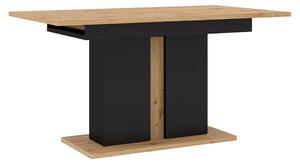 Tavolo allungabile Nuka I 140 (200) cm Tavolo pieghevole, tavolo da cucina, tavolo da pranzo, rovere Artisan / nero