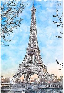 Dipinto 40x60 cm Paris - Fedkolor