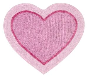 Tappeto per bambini rosa a forma di cuore , 50 x 80 cm Heart - Catherine Lansfield
