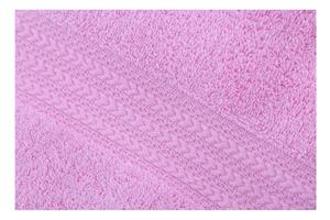 Asciugamano rosa in puro cotone, 50 x 90 cm - Foutastic