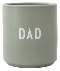 Tazza in porcellana verde 300 ml Dad - Design Letters
