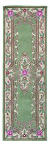 Tappeto verde in lana 67x210 cm Aubusson - Flair Rugs