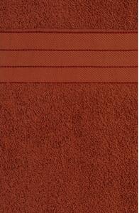 Asciugamani in cotone color mattone in set da 4 50x100 cm - Good Morning